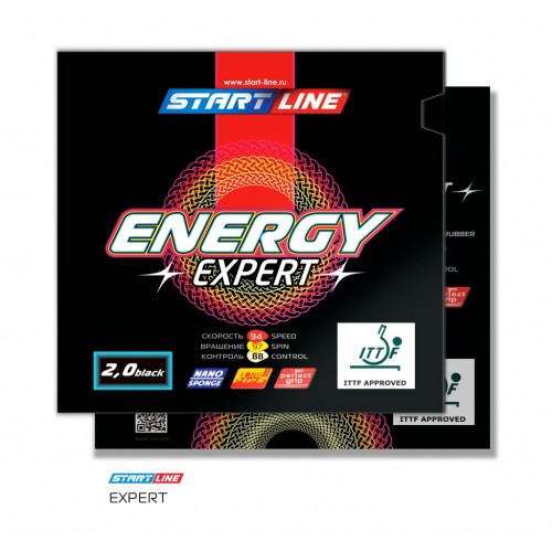 Накладки для ракетки Start Line ENERGY EXPERT 2.0 (чёрная)