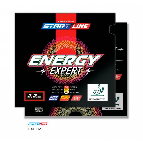 Накладки для ракетки Start Line ENERGY EXPERT 2.2 (красная)
