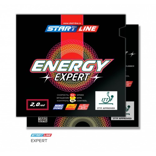 Накладки для ракетки Start Line ENERGY EXPERT 2.0 (красная)