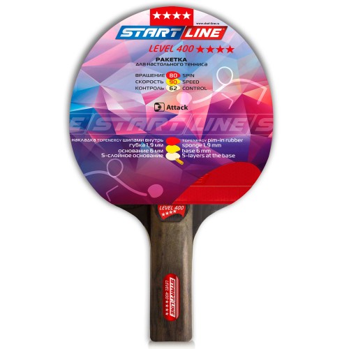 Теннисная ракетка Start line Level 400 (прямая)