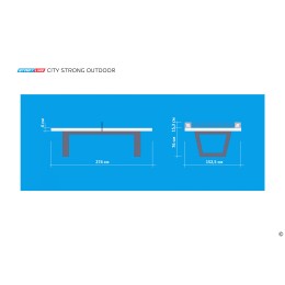 Теннисный стол Start line City Strong Всепогодный