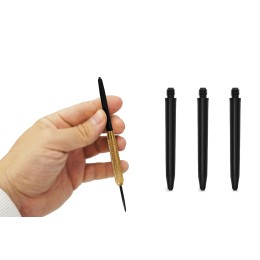 Комплект непрозрачных черных нейлоновых хвостовиков 48мм