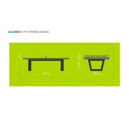 Стол теннисный City Strong DESIGN Всепогодный