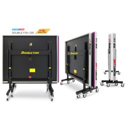 Стол теннисный Double Fish 235 черный с сеткой