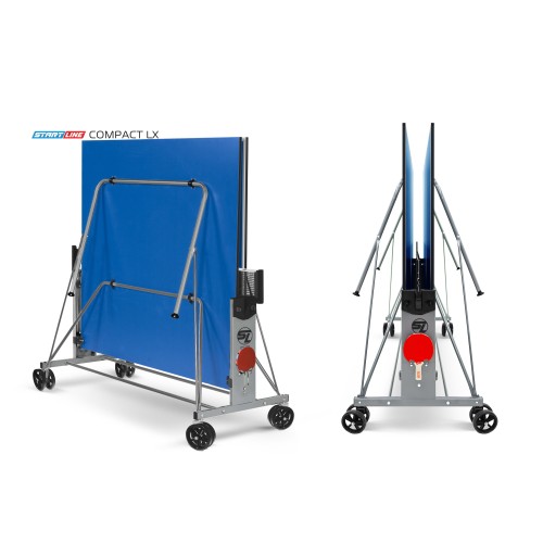 Стол теннисный Start Line Compact LX Синий NEW с сеткой