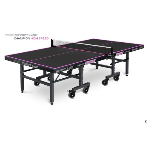 Стол теннисный Start line Champion HIGH SPEED Black без сетки