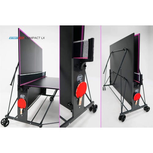 Теннисный стол Start line Compact LX Black с сеткой