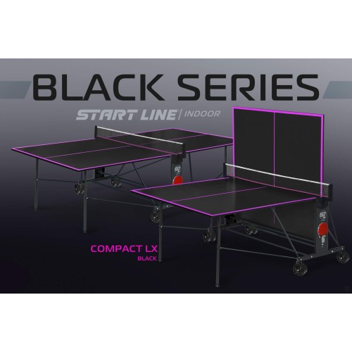 Теннисный стол Start line Compact LX Black с сеткой