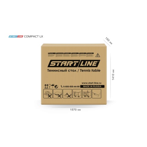 Теннисный стол Start line Compact LX Black с сеткой