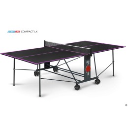 Теннисный стол Start line Compact LX Black с сеткой