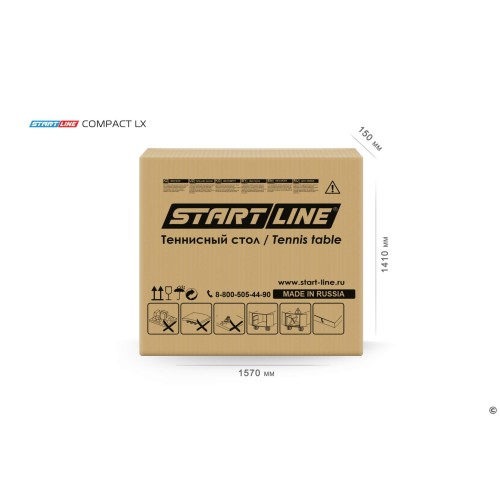 Теннисный стол Start line Compact LX Black с сеткой