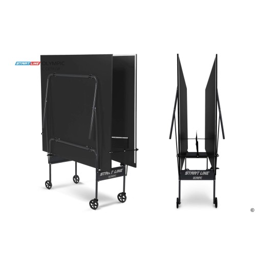 Теннисный стол Start line Olympic с сеткой Black