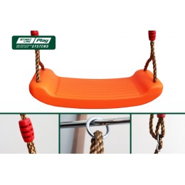 Качели SLP SYSTEMS 3 секции + качеля диск красная + лодочка красная + качеля с фиксацией желтое