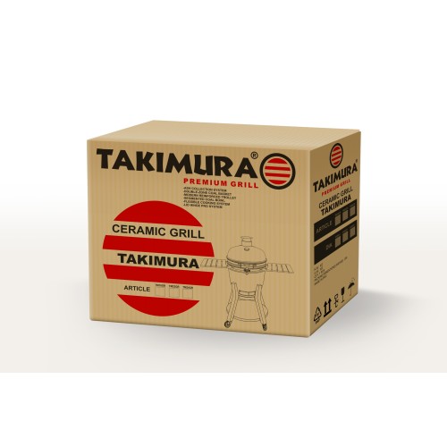 Керамический гриль Takimura 22 дюйма (графит)