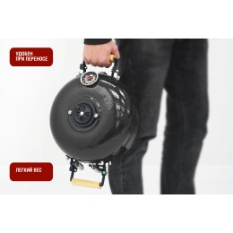 Портативный керамический гриль SG12 PRO TRAVELLER, 30,5 см/12 дюймов (черный)