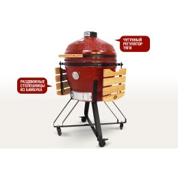 Керамический гриль-барбекю SG24 PRO CFG, 61 см/24 дюйма (красный)