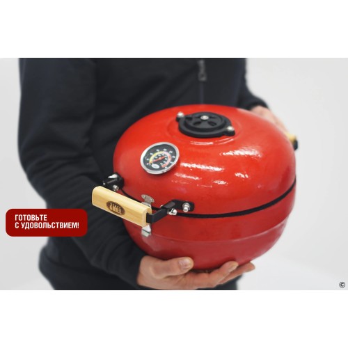 Портативный керамический гриль SG12 PRO TRAVELLER, 30,5 см/12 дюймов (красный)