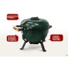 Портативный керамический гриль SG12 PRO TRAVELLER, 30,5 см/12 дюймов (зеленый)