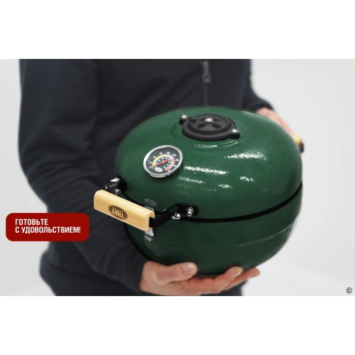 Портативный керамический гриль SG12 PRO TRAVELLER, 30,5 см/12 дюймов (зеленый)