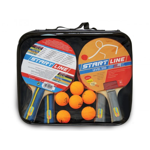 Набор для настольного тенниса Start Line, 4 ракетки Level 200, 6 мячей Club Select 61-453-1