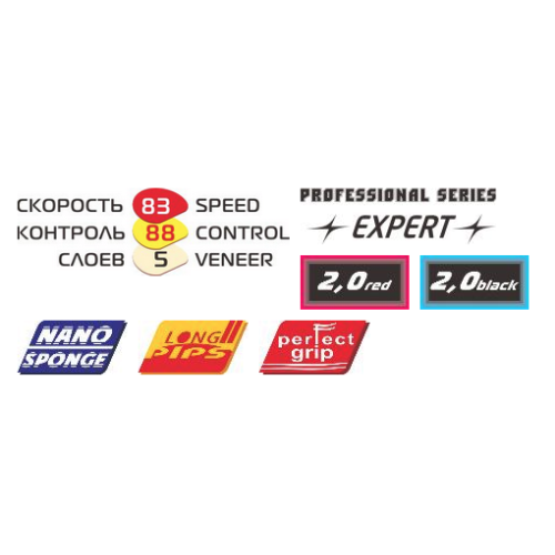 Ракетка для настольного тенниса Expert Gold / Energy Expert 2.0 (коническая)