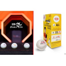 Мячи для настольного тенниса Double Fish V40+ 3 star WTTC (6шт.)