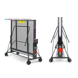 Стол теннисный Start Line Compact-2 LX Всепогодный Black с сеткой