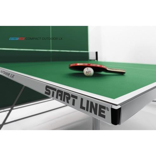 Стол теннисный Start Line Compact-2 LX Всепогодный 6 Зеленый с сеткой