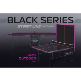 Стол теннисный Start Line Game 6 Всепогодный с сеткой Black с сеткой