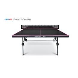 Стол теннисный Start Line Compact-2 LX Всепогодный Black с сеткой