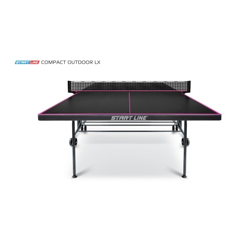 Стол теннисный Start Line Compact-2 LX Всепогодный Black с сеткой