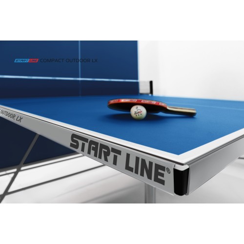 Стол теннисный Start Line Compact-2 LX Всепогодный 6 Синий с сеткой