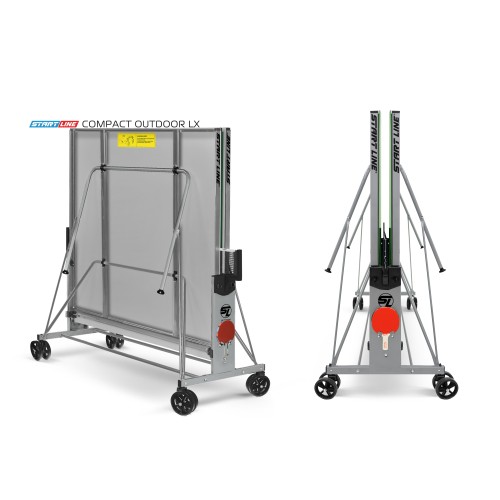 Стол теннисный Start Line Compact-2 LX Всепогодный Зелёный NEW с сеткой