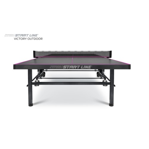 Стол теннисный Start line VICTORY 6 Всепогодный Black с сеткой
