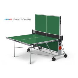 Стол теннисный Start Line Compact-2 LX Всепогодный 6 Зеленый с сеткой
