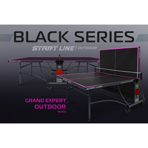 Стол теннисный Start line GRAND EXPERT 6 Всепогодный Black с сеткой