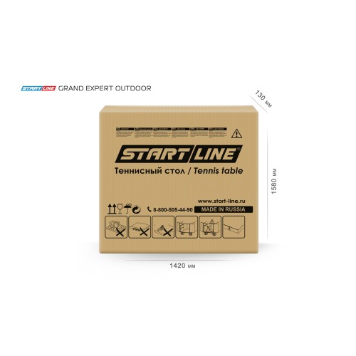 Стол теннисный Start line GRAND EXPERT 6 Всепогодный Black с сеткой