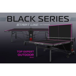 Стол теннисный Start Line Top Expert 6 Всепогодный Black с сеткой