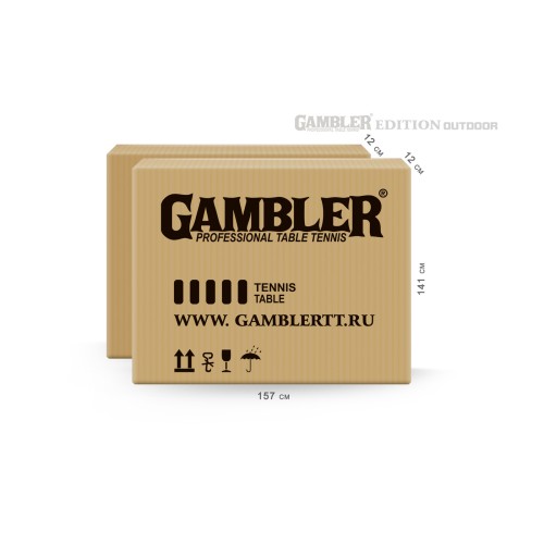 Стол теннисный GAMBLER Edition Всепогодный 6 Зелёный