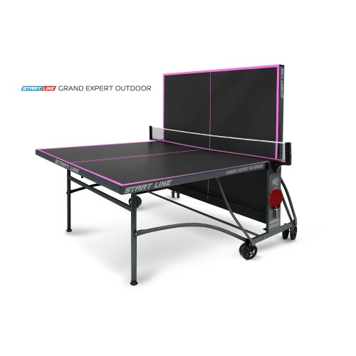 Стол теннисный Start line GRAND EXPERT 6 Всепогодный Black с сеткой