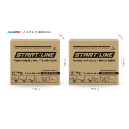 Стол теннисный Start Line Top Expert 6 Всепогодный Black с сеткой