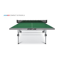 Стол теннисный Start Line Compact-2 LX Всепогодный Зелёный NEW с сеткой