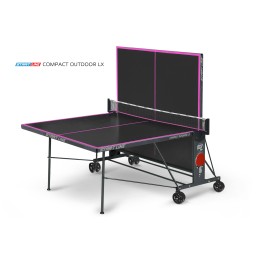 Стол теннисный Start Line Compact-2 LX Всепогодный Black с сеткой