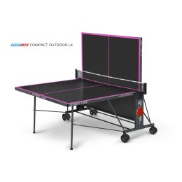 Стол теннисный Compact-2 LX  Всепогодный 6 Black с сеткой