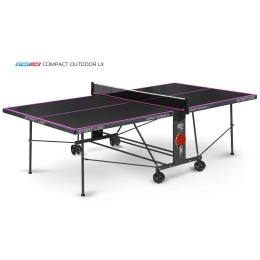 Стол теннисный Compact-2 LX  Всепогодный 6 Black с сеткой