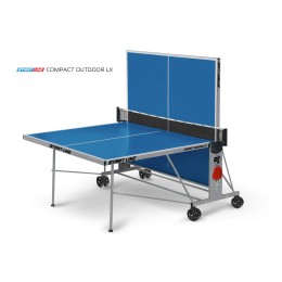 Стол теннисный Compact-2 LX Всепогодный Синий NEW с сеткой