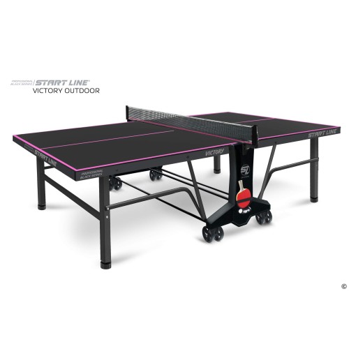 Стол теннисный Start line VICTORY 6 Всепогодный Black с сеткой