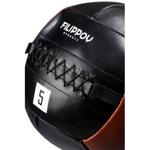Медбол «onePRO FILIPPOV» из натуральной кожи 11 кг / d=35 см