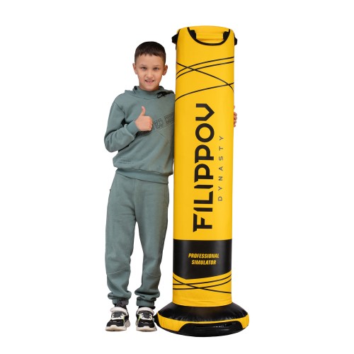 Детский напольный боксерский мешок FILIPPOV 140x28 см / 33-37 кг