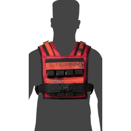 Жилет-утяжелитель Hard Training дико FILIPPOV 18 кг (красный)